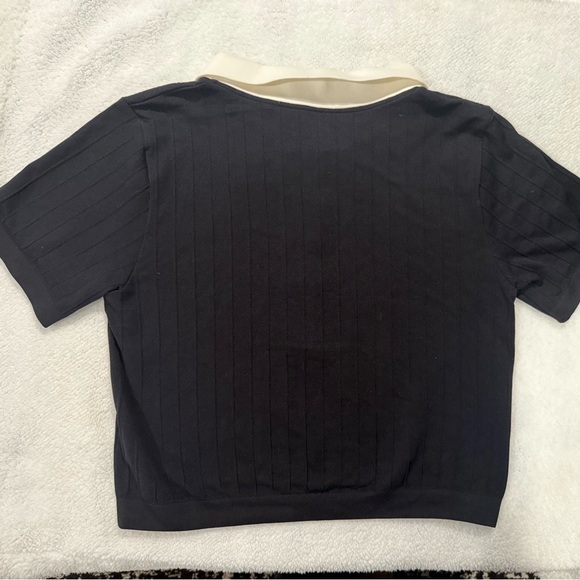 Dynamite Black Shirt with White Collar - Picture 4 of 15